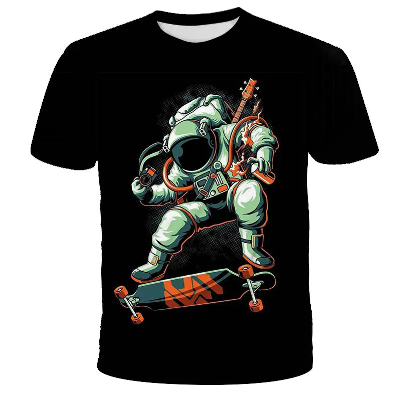 Astronaut Digital Print T-Shirt