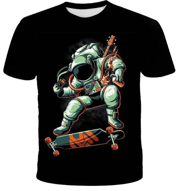 Astronaut Digital Print T-Shirt