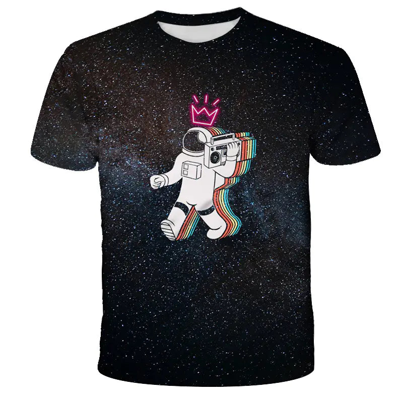 Astronaut Digital Print T-Shirt
