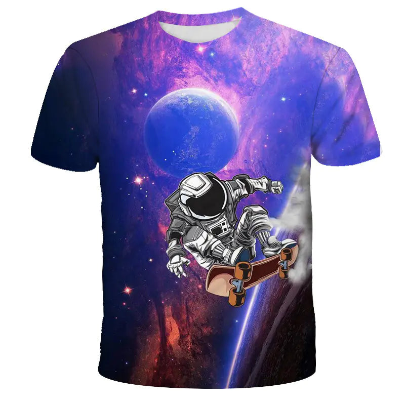 Astronaut Digital Print T-Shirt